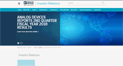 Desktop Screenshot of investor.analog.com